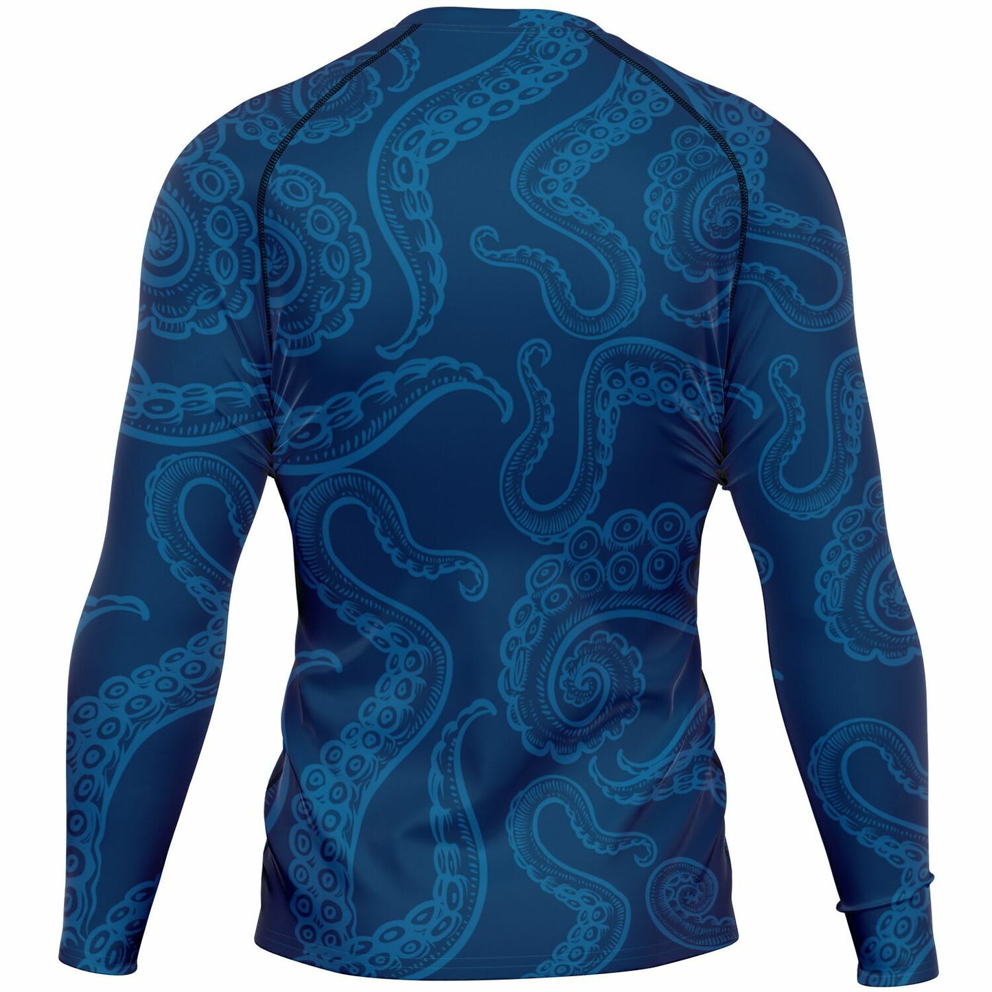 Deep Blue Octopus Inspired Men's Rashguard
