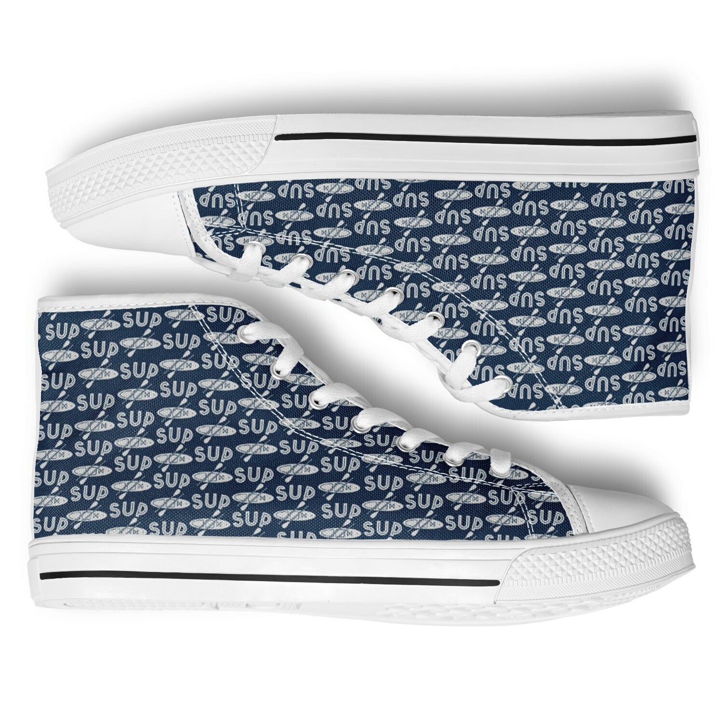 Men's White and Blue SUP and Paddle Urban Peak High Top Shoes
