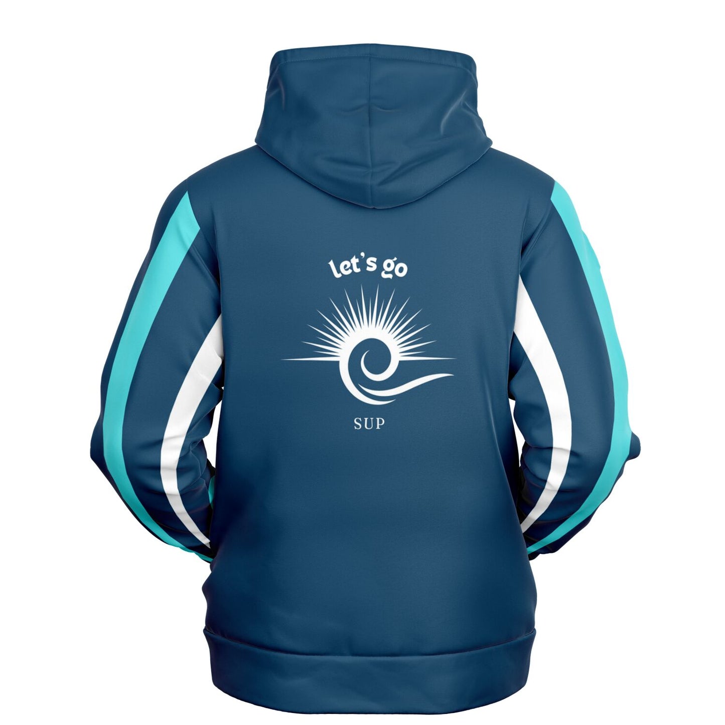 Unisex Blue Let's Go SUP Athletic Hoodie