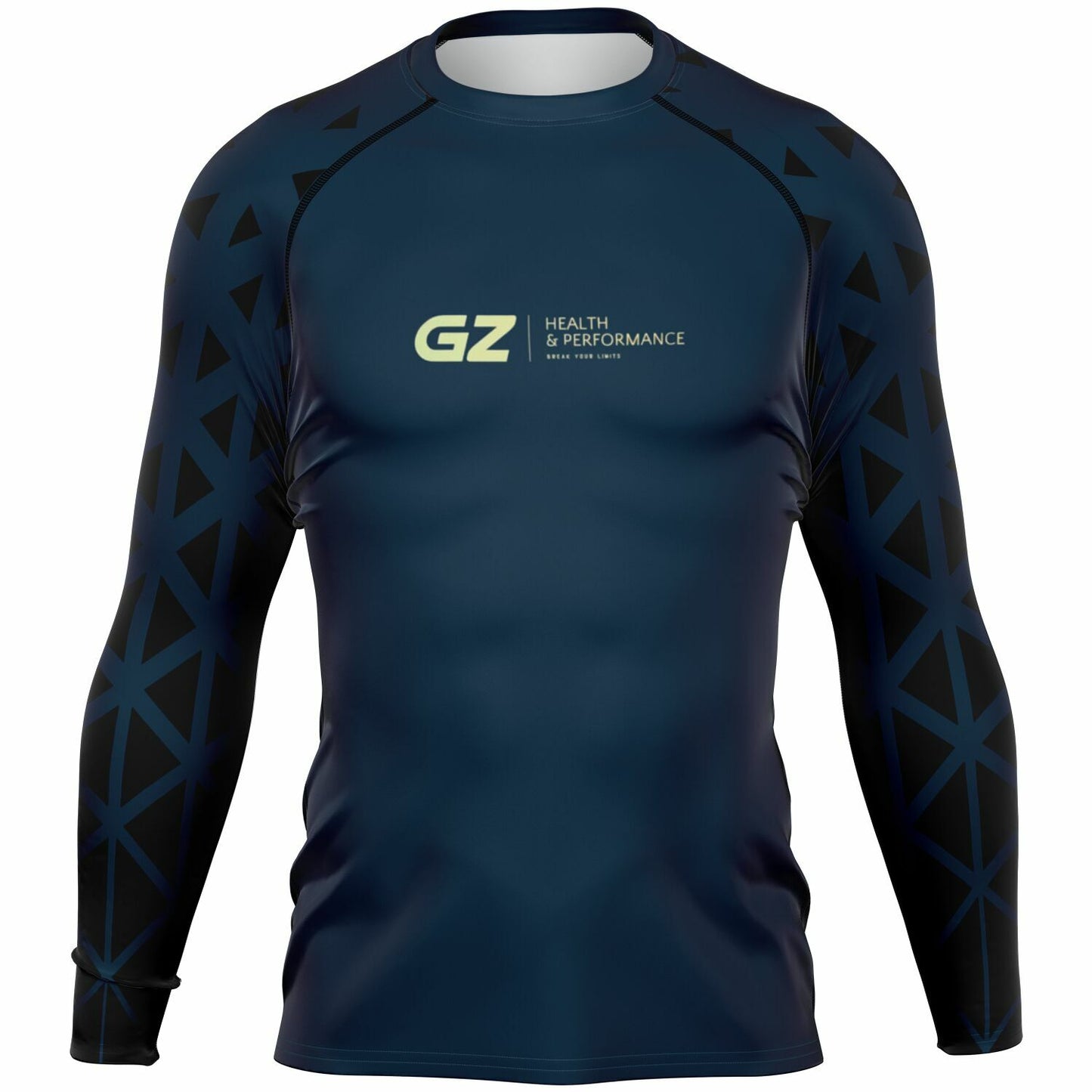 Men's Navy Black GZ Custom Rashguard