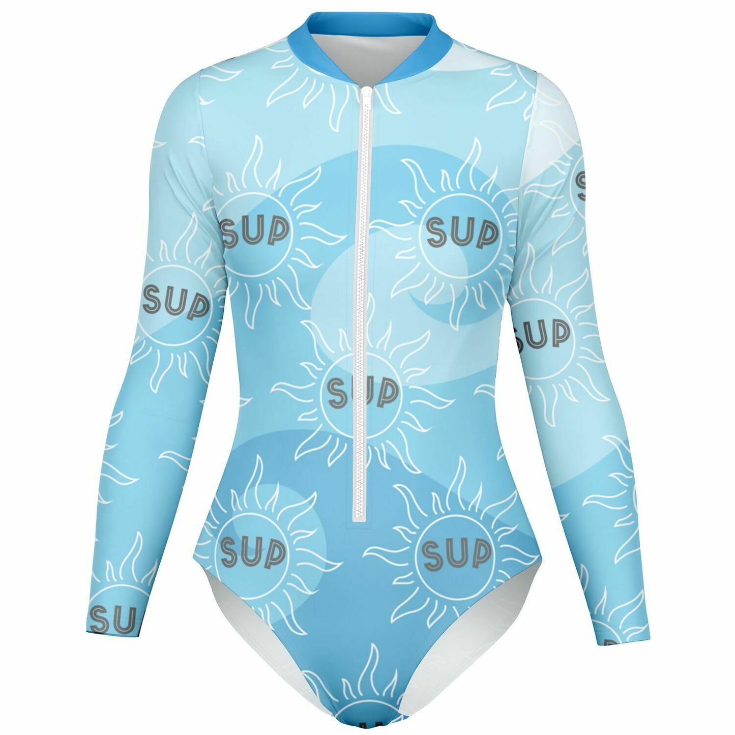 Blue Waves Women's Bodysuit Long Sleeve One Piece Swimwear