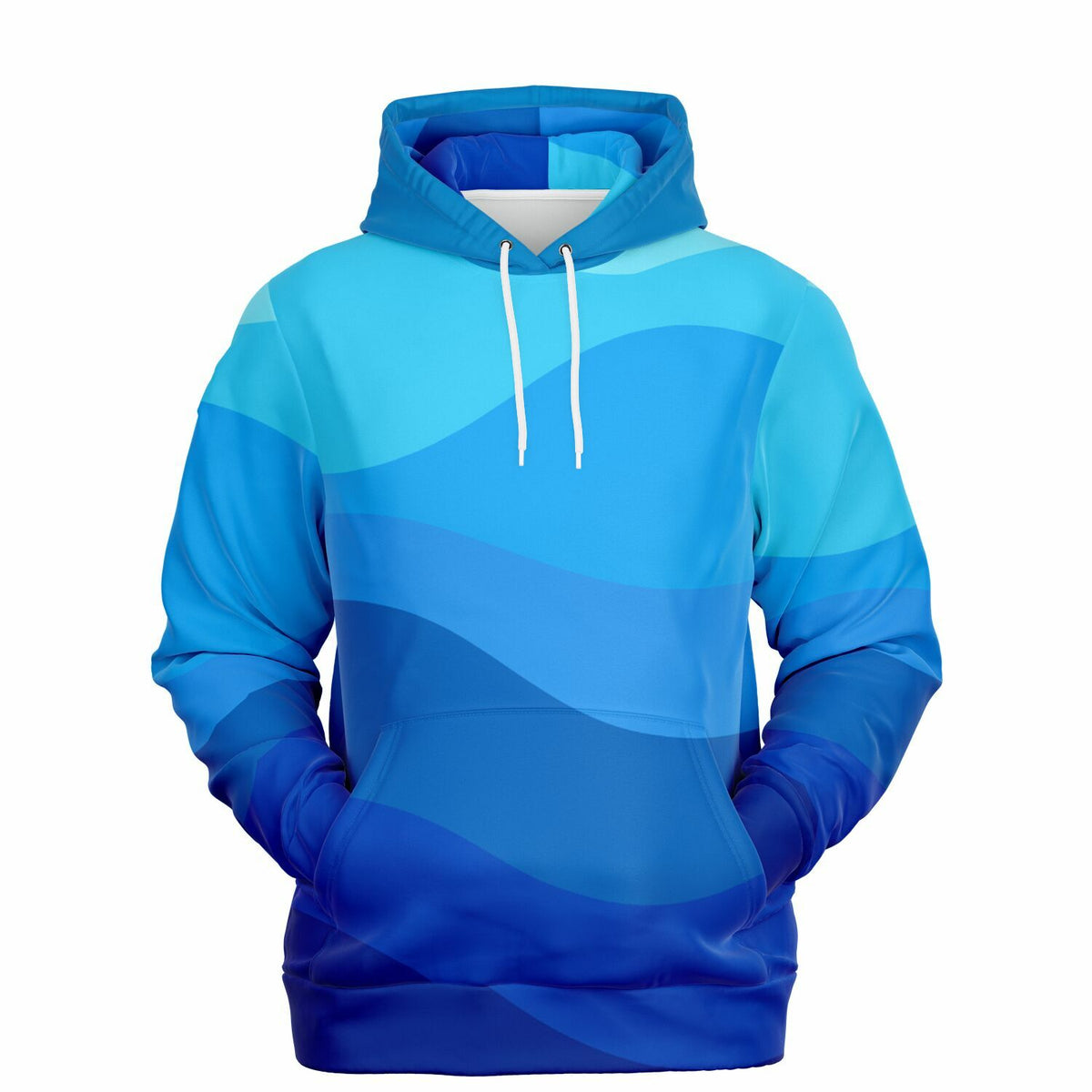 Men's Athletic Ocean Wave Hoodie