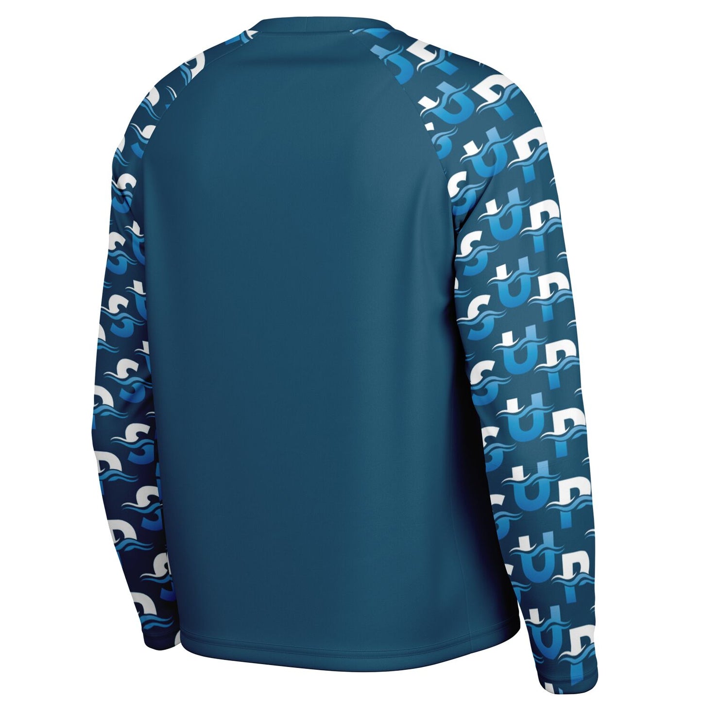 Men's Navy SUP Athletic Long Sleeve Performance Shirt