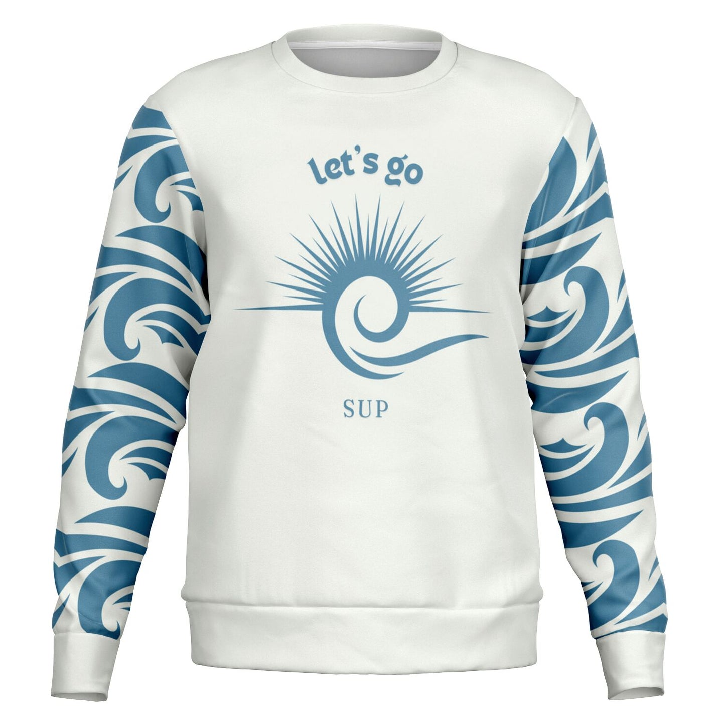 Men's Off White Let's Go SUP Athletic Sweatshirt