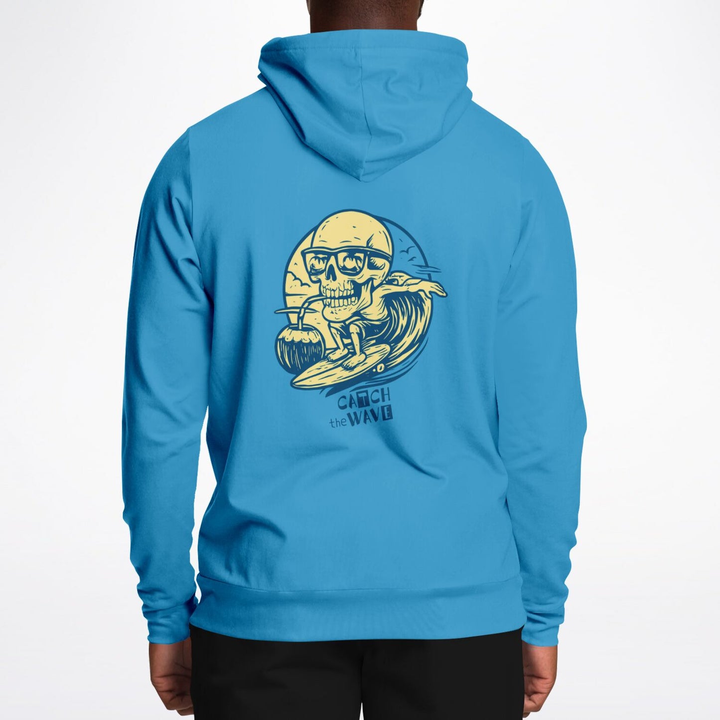 Men's Blue Surf Athletic Hoodie