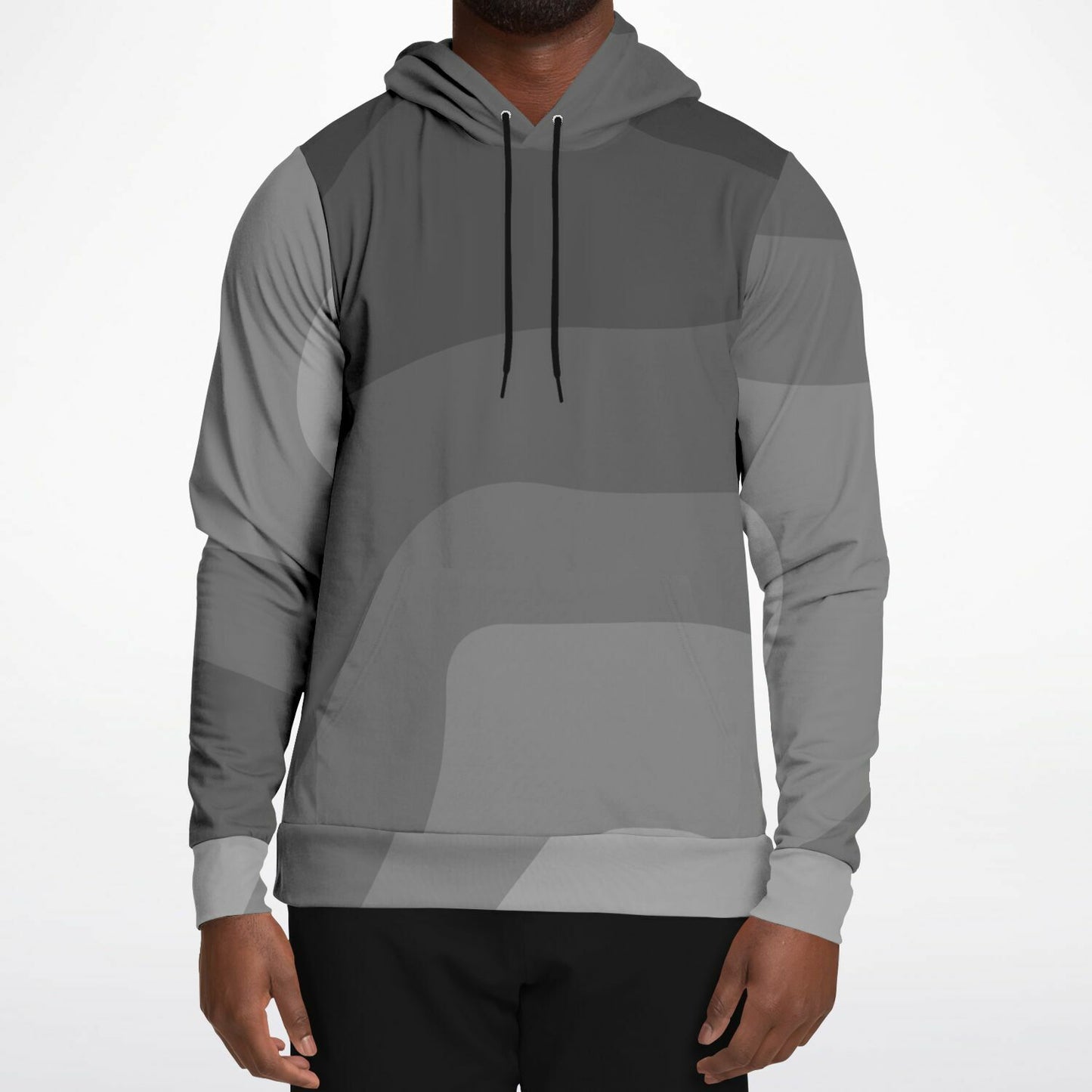 Men's Grey Catch the Wave Fashion Surf Hoodie