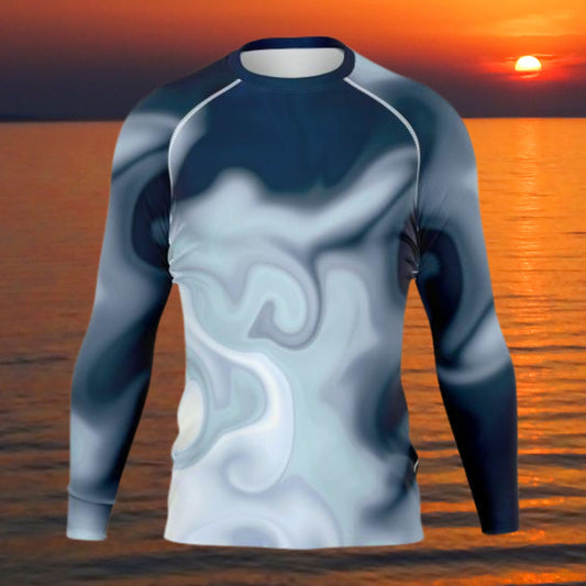 Men's Ocean and Sea Waterflow Rashguard
