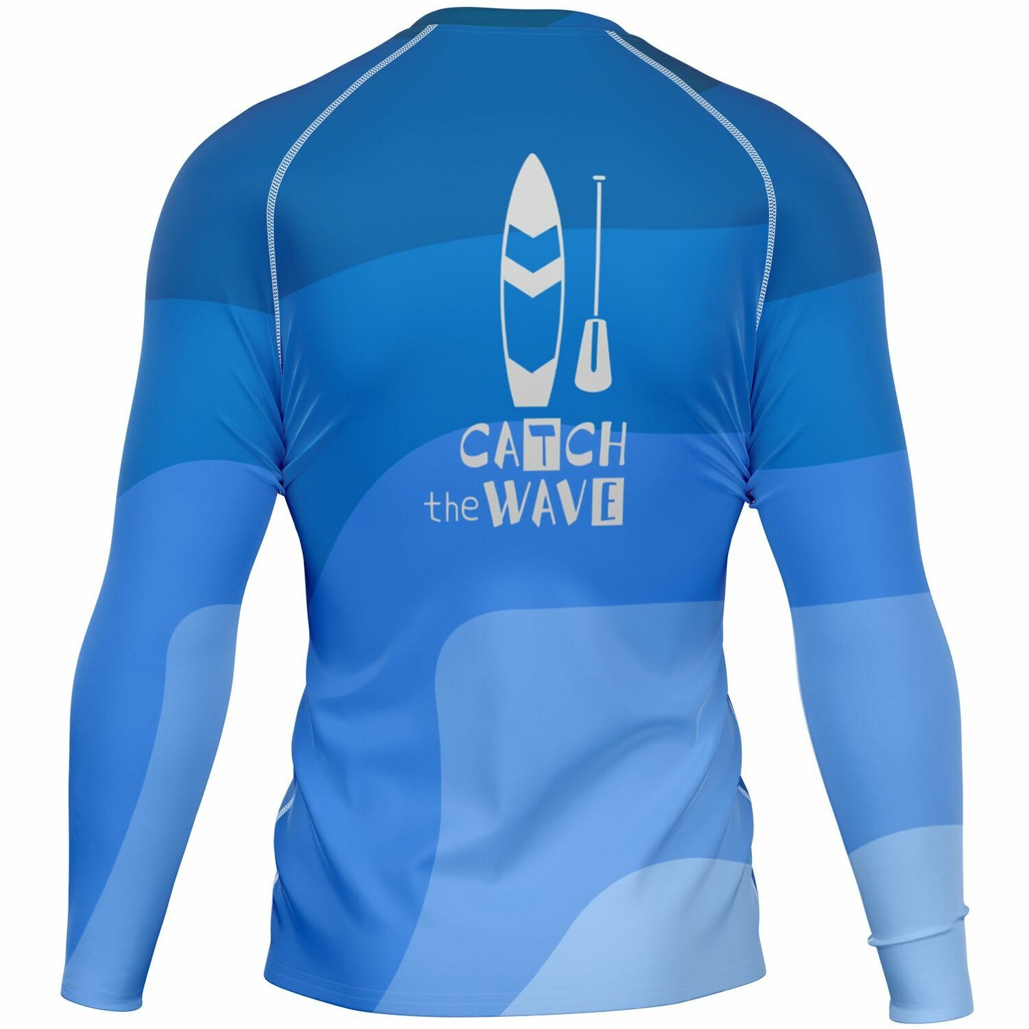 Men's Blue Catch the Waves Rashguard