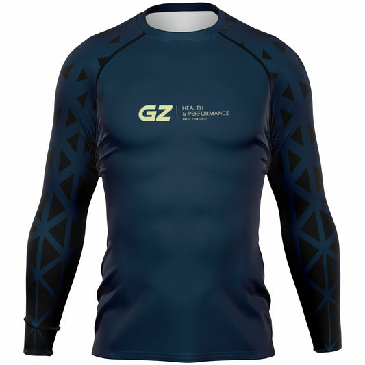Men's Navy Black GZ Custom Rashguard
