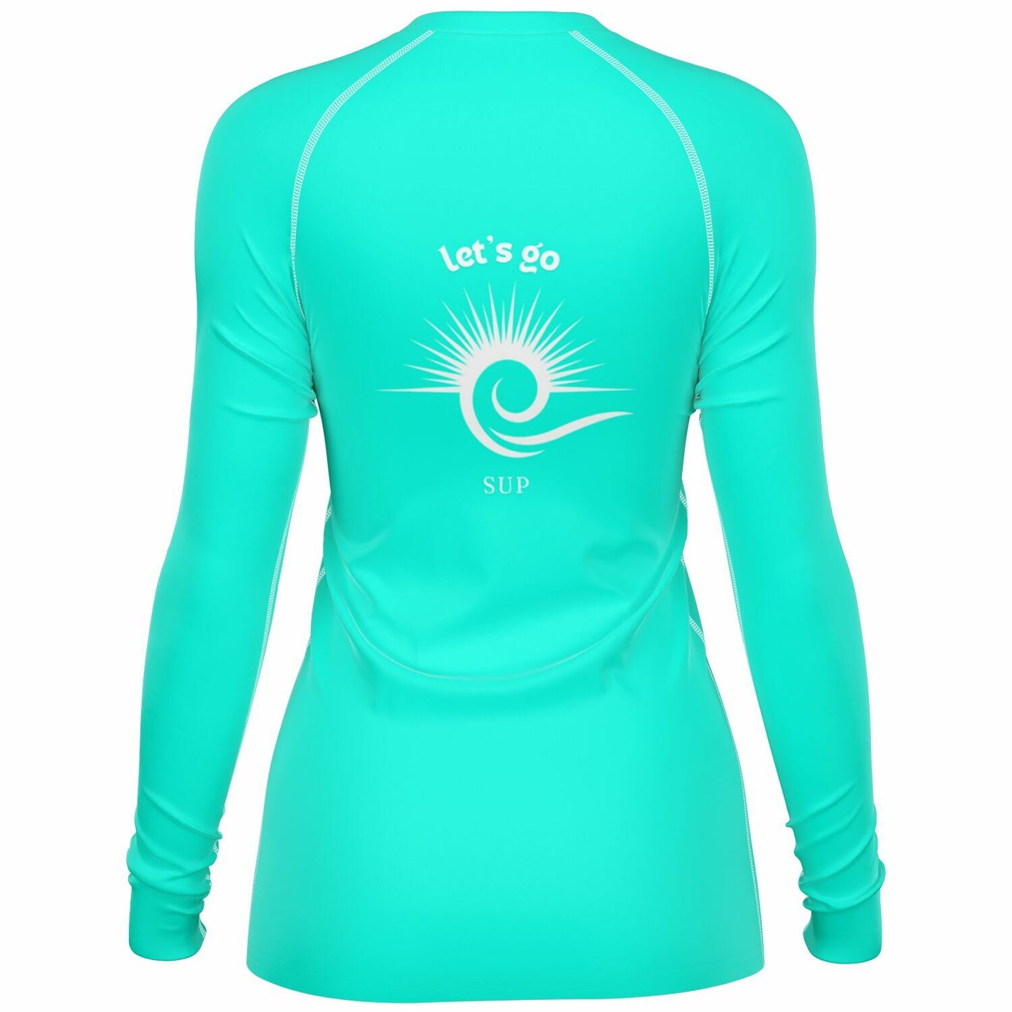 Women's Turquoise Let's Go SUP Rashguard