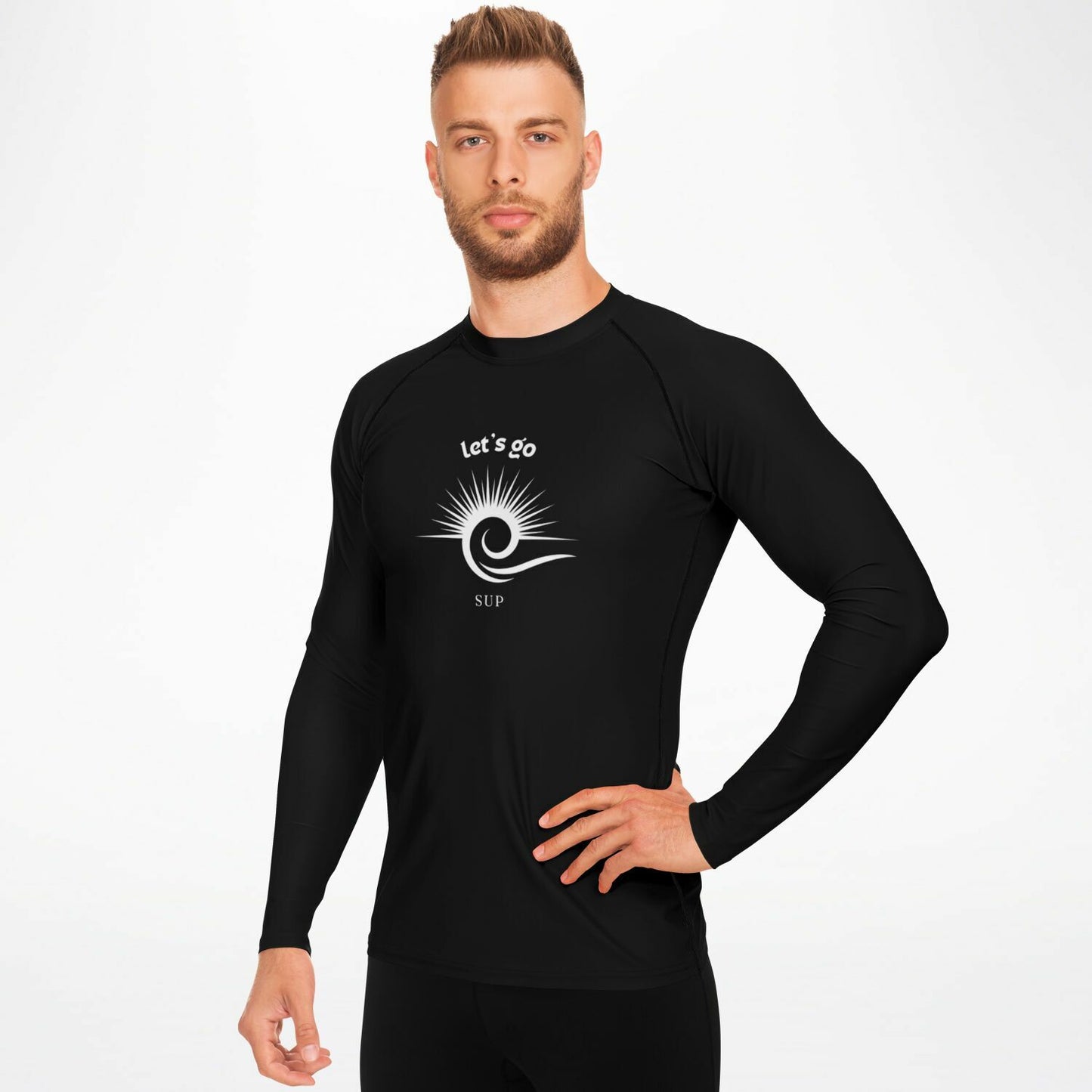 Men's High Performance Black Rashguard