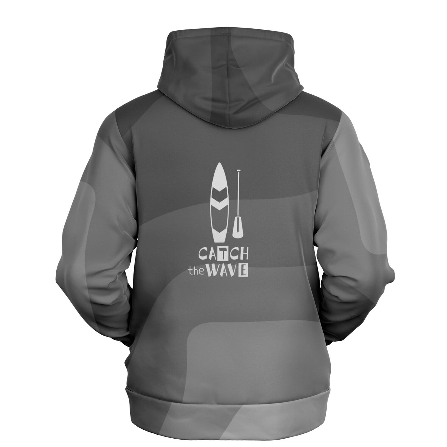 Men's Grey Catch the Wave Fashion Surf Hoodie