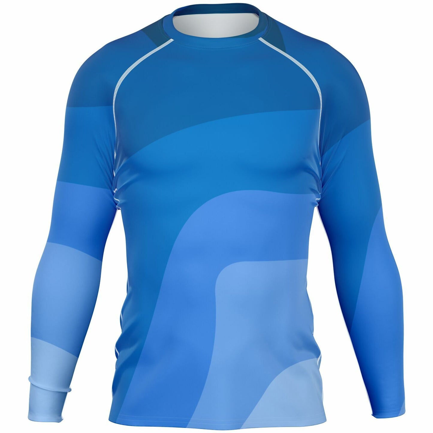 Men's Blue Catch the Waves Rashguard