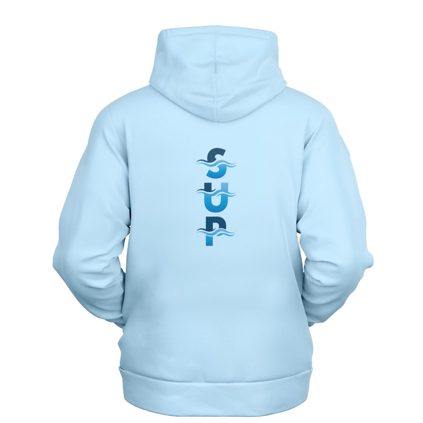 Women's Light Blue SUP and Waves Athletic Hoodie