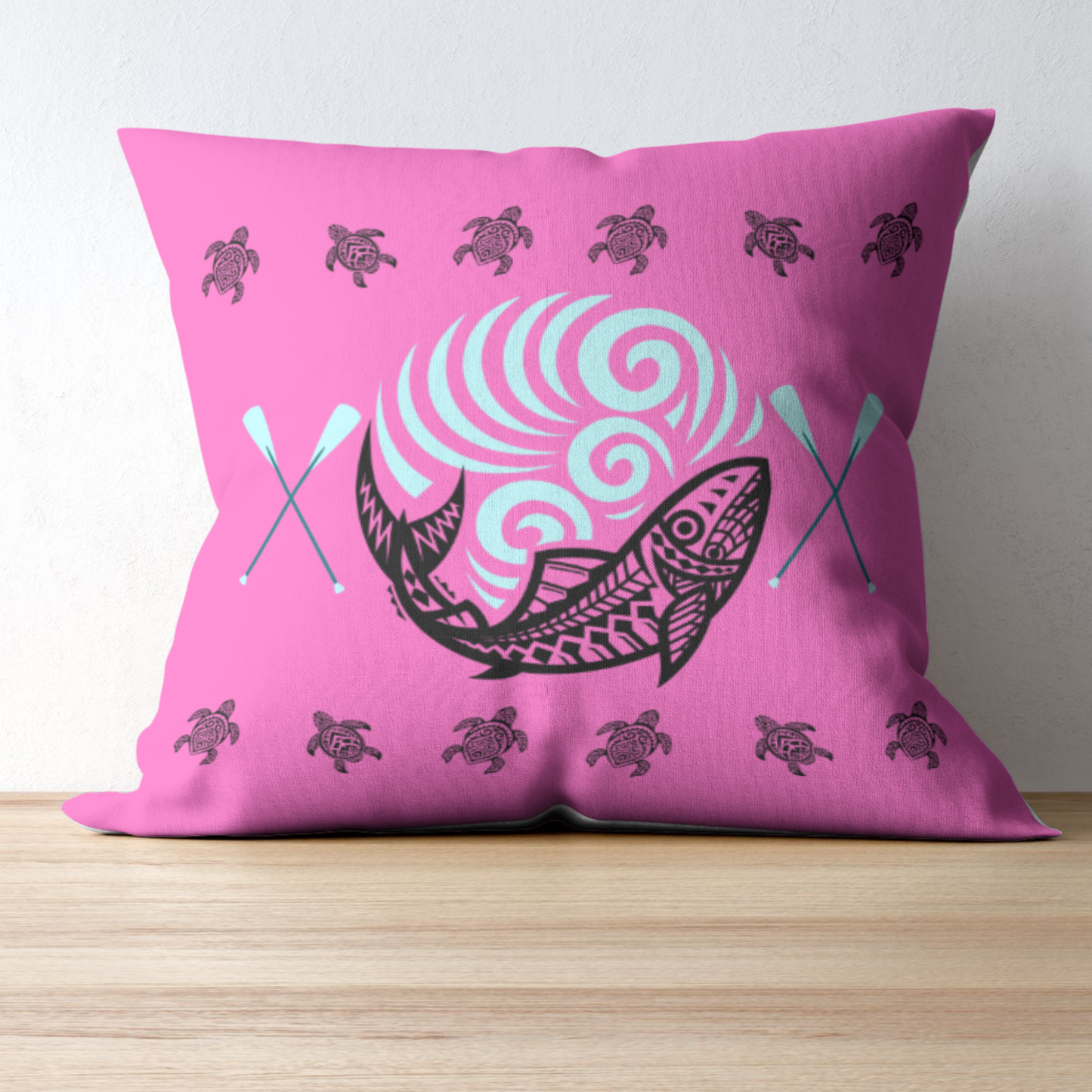 Paddles and Turtles Outdoor Pillows
