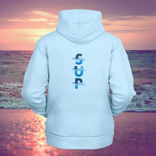 Women's Light Blue Athletic SUP Hoodie