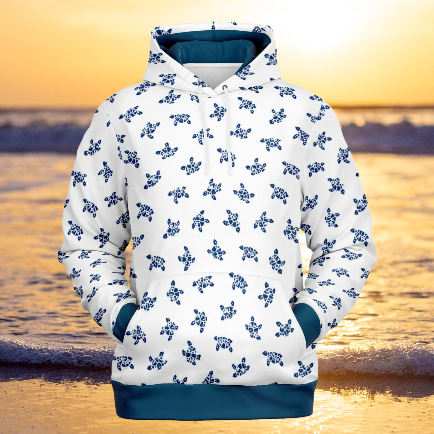 Women’s Sea Turtle Athletic Hoodie – Ocean Breeze Beachwear
